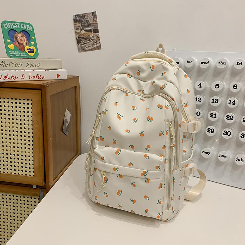 Cute Backpack Girls Fashion School Bag Large Capacity Student School Bag Portable Travel Storage Bag For Kids Beach Bag
