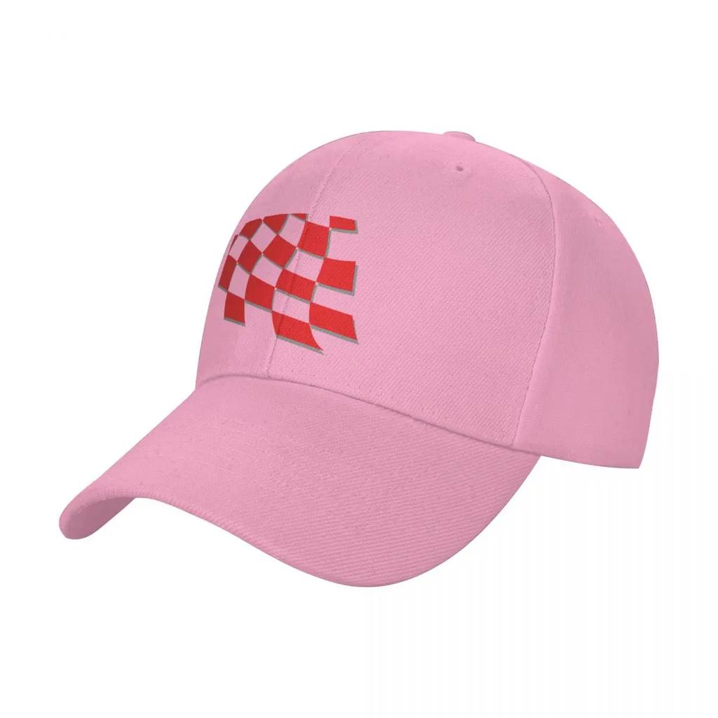 Croatia Retro Checkered Red White Home Baseball Cap Funny hats Luxury Unisex Hat New Hat Unisexs Womens