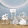 3/6/10Pcs Cosmetic Jars Travel Glass Containers Clear Buttercream Bottles With Lids & Inner Plug Mini Refillable Boxes