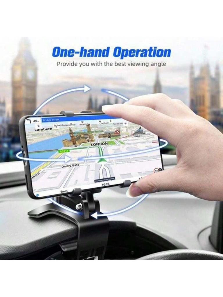1pcs New Universal Car Phone Holder Dashboard Cell Phone Car Holder Rear View Mirror Sun Visor Baffle Mobile Phone Mount Clip Car Gadgets