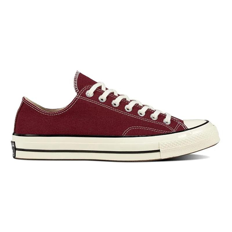 Converse 1970s Chuck Classic Low Top Casual Versatile Lightweight Balanced Low-top Canvas Shoes Unisex Burgundy