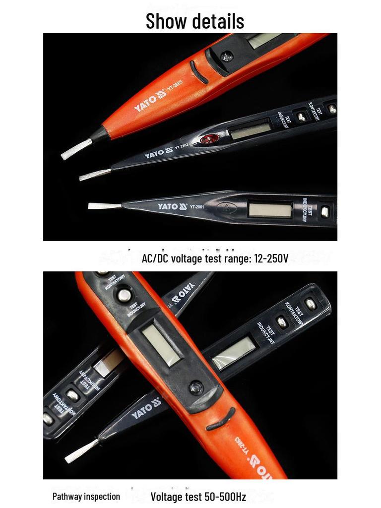 YATO Multifunction Electric Circuit Tester with Digital Display