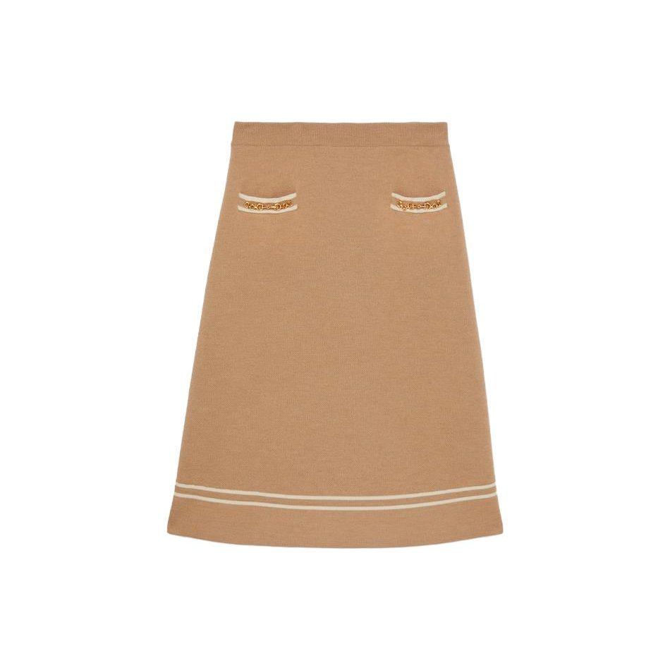 GUCCI Casual Long Skirt Women's Brown 766250-XKBNZ-2445