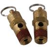 2Pcs 175 PSI Brass Safety Valve 1/4" Air Compressor Check Valve  Air Compressor