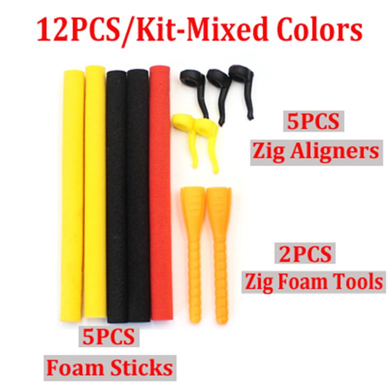 12PCS Karpfen Angeln Haken Köder Zig Aligna Kit für Zig Rig Karpfen Rig Ronnie Haar Rigs Karpfen Grob Feeder angelgerät