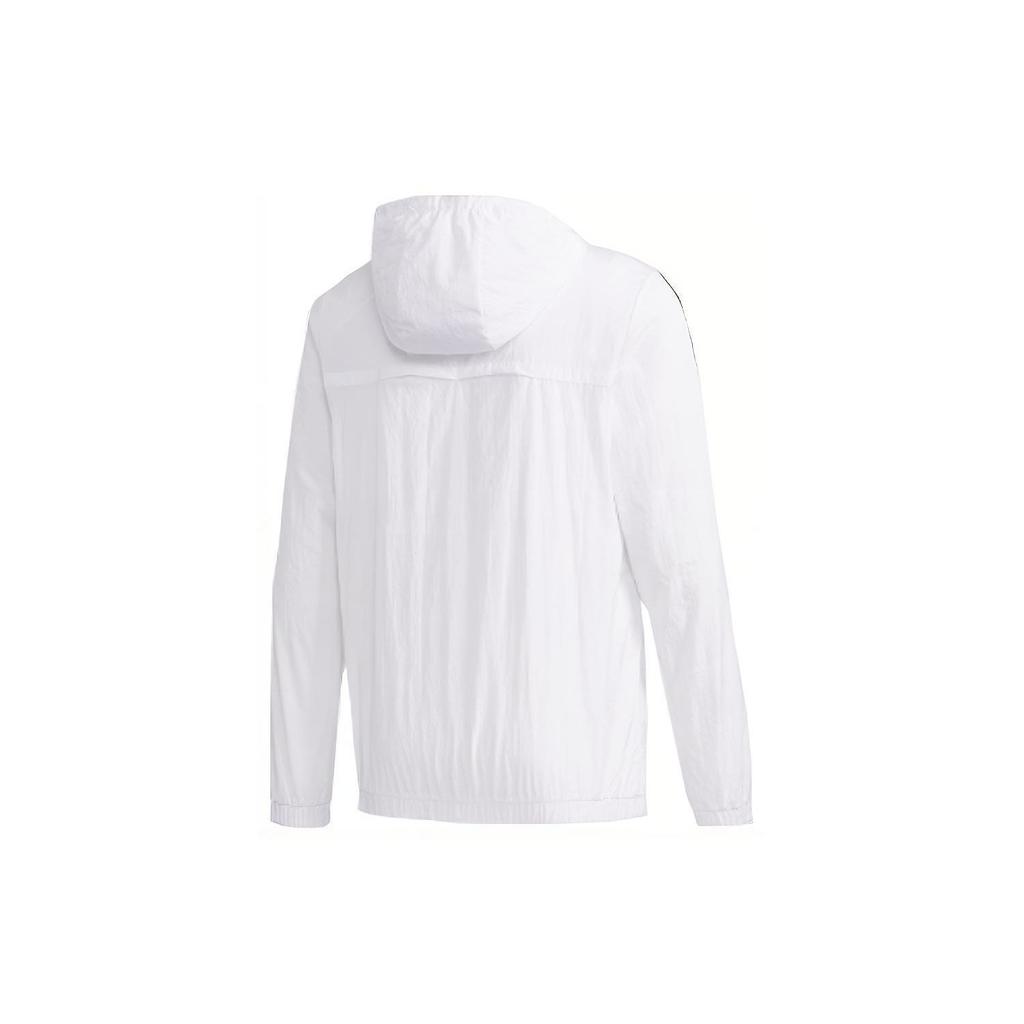 adidas Neo Essential 3-Stripes Windbreaker Jacket Men Jacket White FP7451