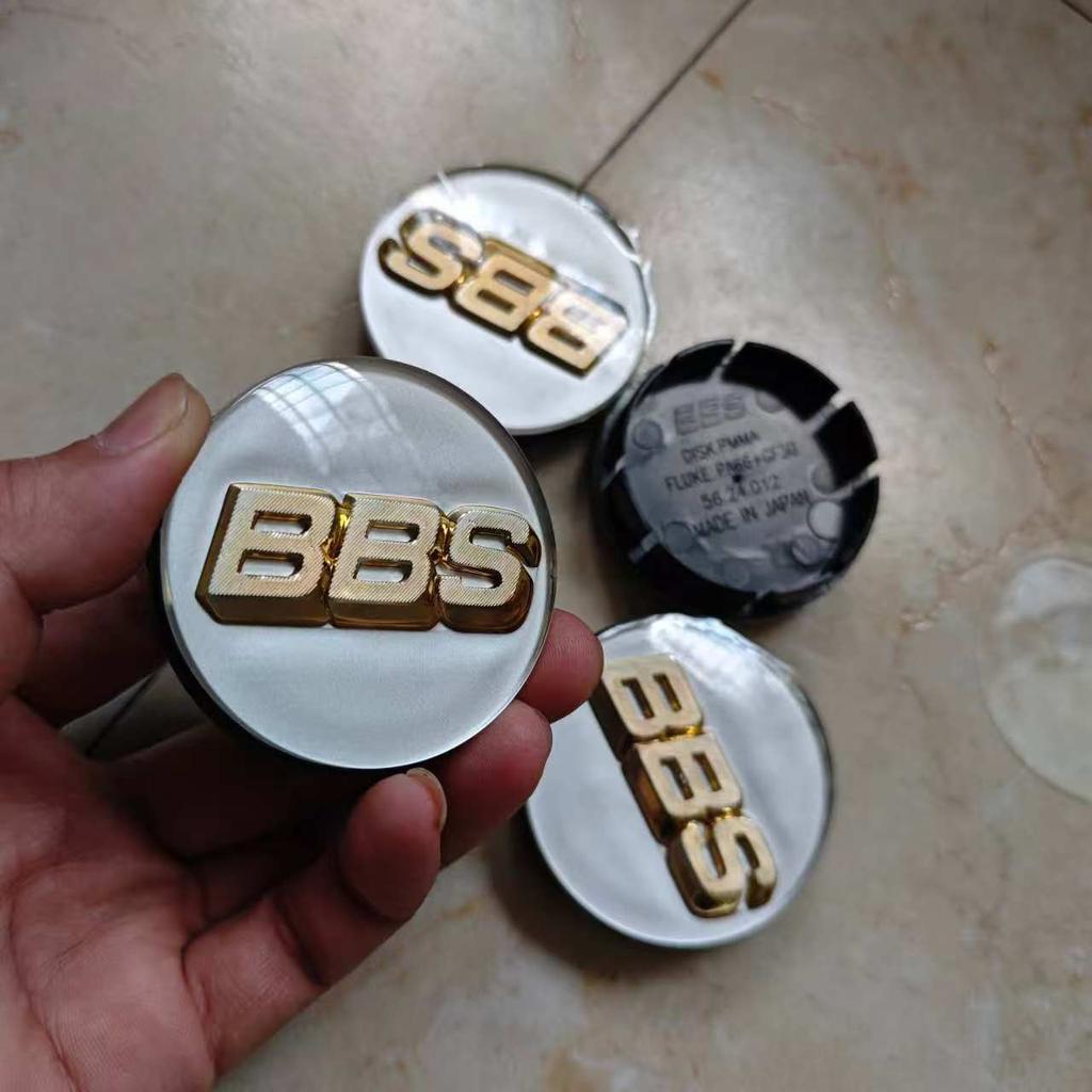56mm Set of 4 White Gold Green Gold OEM 56.24.012 3D Convex Surface Wheel Center Cap Cover for BBS RS771 LM090 LM198 RA375