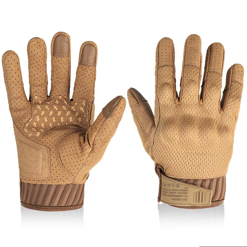 Tactical Camouflage Full-Finger Gloves-Cold Resistant Waterproof Touchscreen Compatible-Textured Polyester for Sports Cycling S&Cut-Protection Gloves