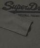 Syupeodeulai W Vintage Big Logo Crop Long Sleeve T-Shirt Dark Gray