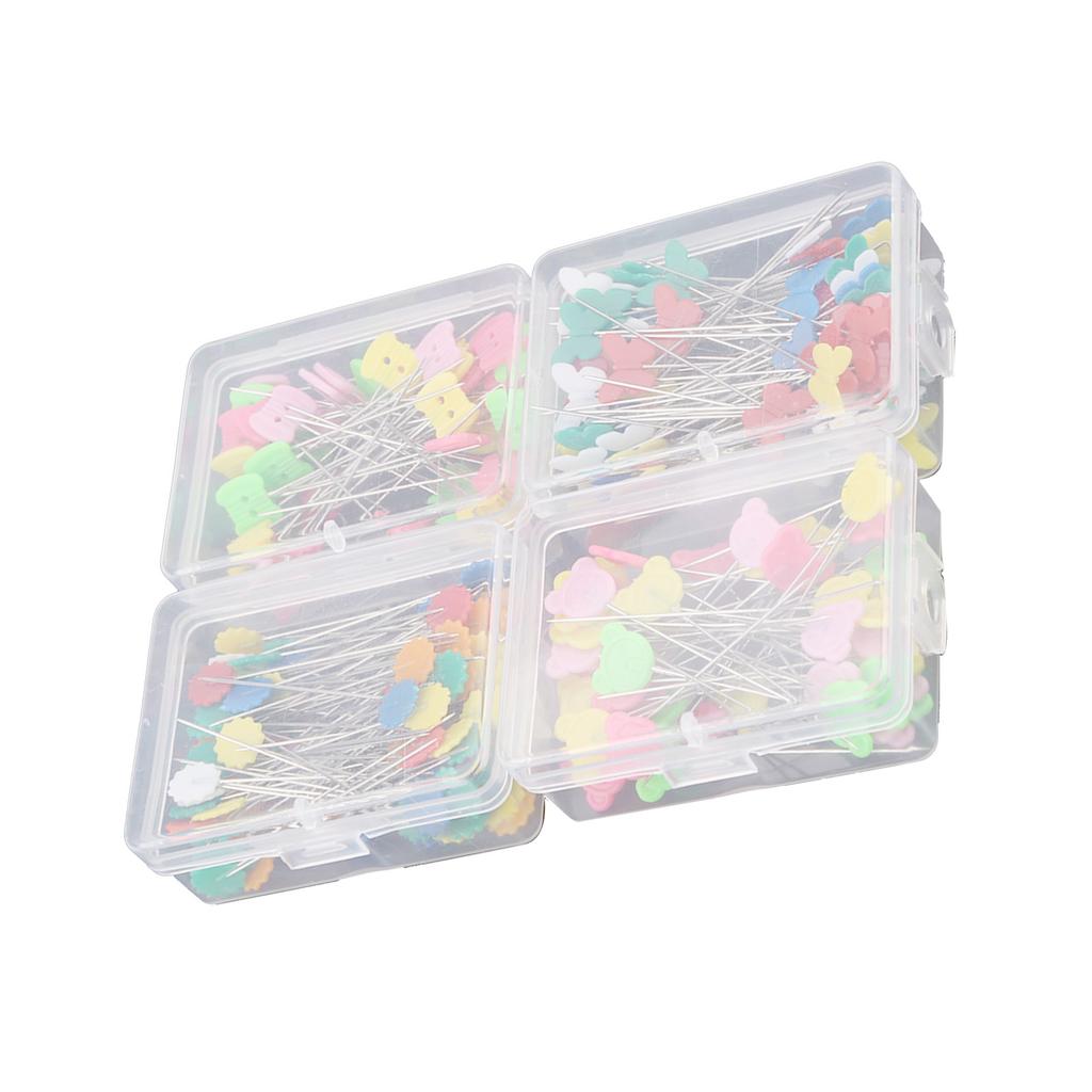 300 Pcs  Flower Button Head Pins DIY Quilting Tool Sewing Accessories
