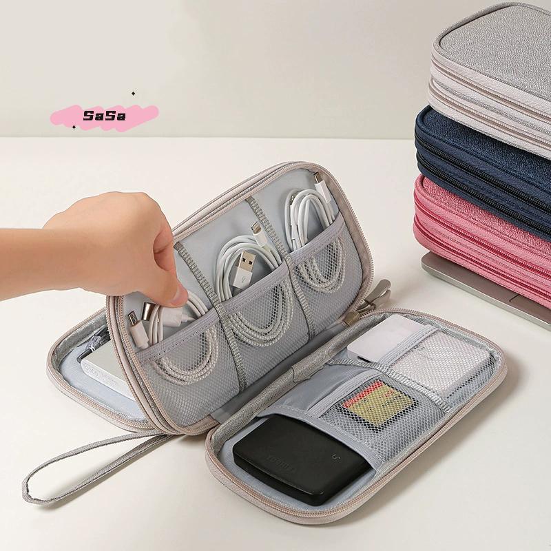 Portable Travel Digital Product Storage Bag, USB Data Cable Manager, Earphones Mobile Power Storage Bag