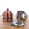 Ruhan Stainless Steel Mini Hot Pot Set with Alcohol Stove