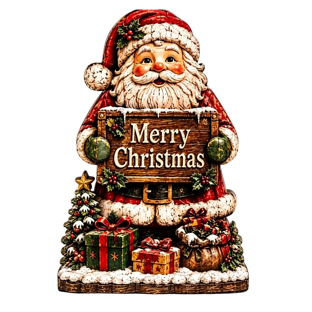 2D Christmas Tabletop Decoration for Holiday Home Display
