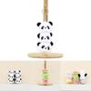 Adorable Panda Head Plush Toy Keychain For Bag Decoration Soft And Cuddly