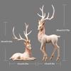 2025 New Deer Decoration Reindeer Ornaments Resin ELK Sculpture For Living Room Luxury Nordic Home Decor Sculptures Figurines