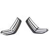 Front Wheel Eyebrow Lamp Cover Trim Glossy Black For Jeep Wrangler 2018-2022 Us