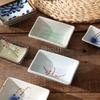 Kleine japanische Keramikplatte Retro Brennofen Glasur Barbecue Mini Dip Schale Sashimi Sushi Sojasauce Schale kleine Schreibtisch Snackplatte