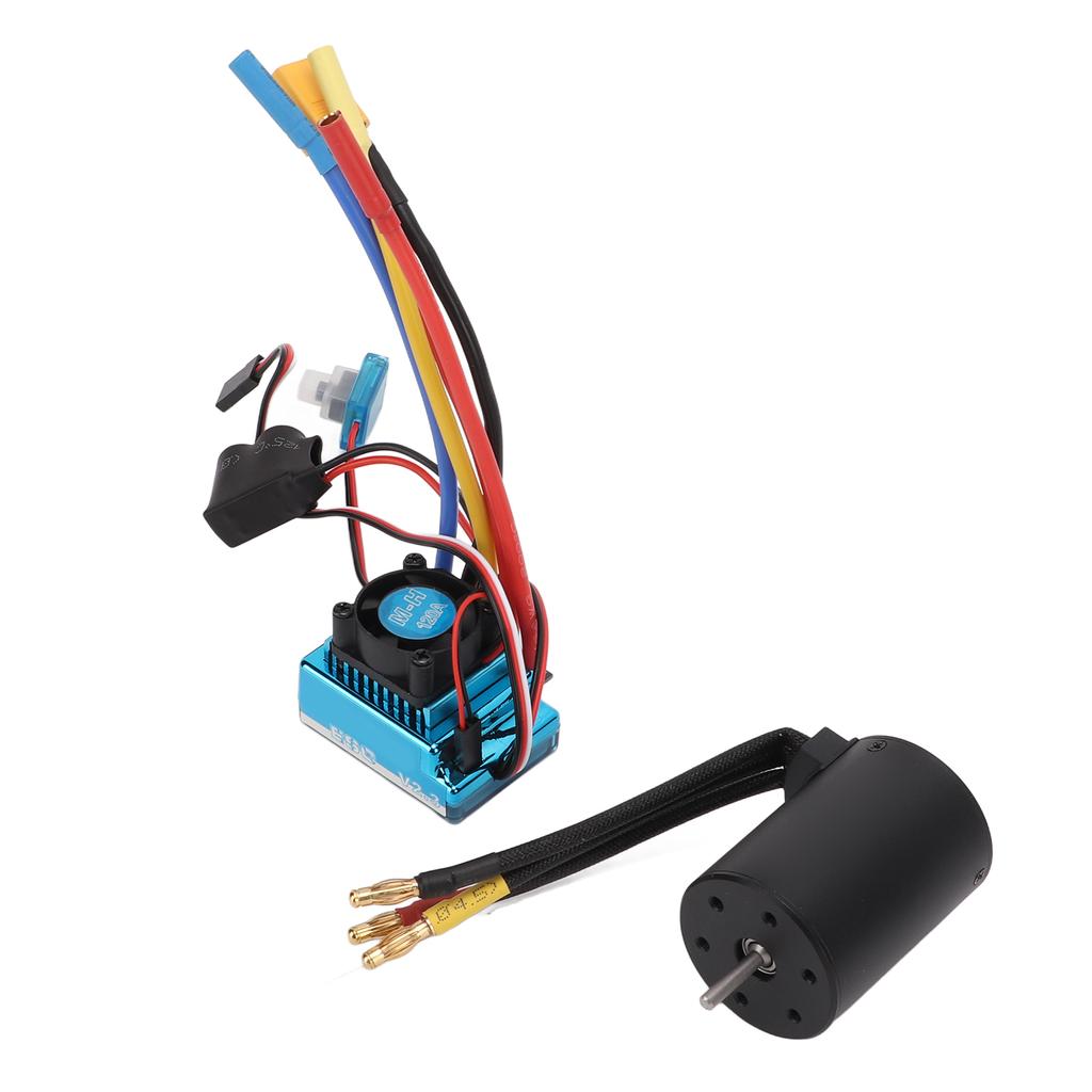 3650 3100KV Brushless Motor Kit 120A ESC Waterproof XT60 Plug Type RC Upgrade Combo for 110 18 RC