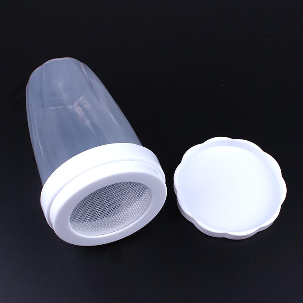 Mehlpuder Dosen Manuelles Puderzuckersieb Kunststoff Mehlsieb Flasche