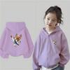 Yorkshire Terrier Martial Arts Print Zipper cardigan boy tops Children Coat Hoodies garment Girls Hoodie black autumn clothing