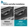 Real Soft Carbon Fiber Sticker For Seat Leon MK3 2013 2014 2015 LHD RHD Car Door Handle Frame Panel Trim Interior Accessories