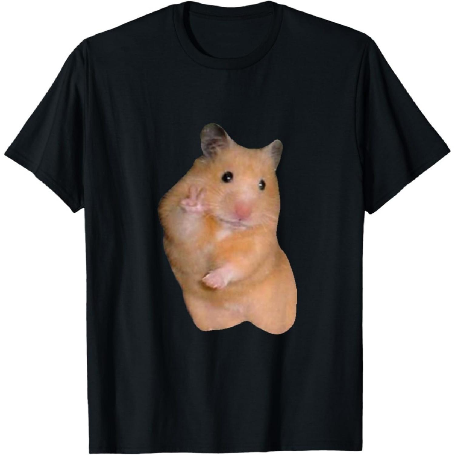

Hamster Meme with Peace Sign T-Shirt XXXXXL чорний