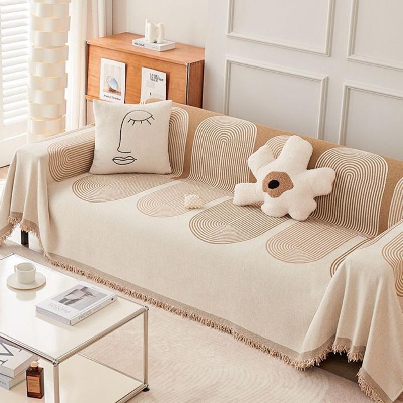 Multi Functional Sofa Throw Sofa Blanket Cover Bed Sheet Geometric Pattern for Home Decor and Outdoor Picnics Carpet