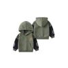 Children's Fleece-Lined Sweater Autumn and Winter K-style Men's Hoodie Padded Pullover Baby Long Sleeves Letter Clothes