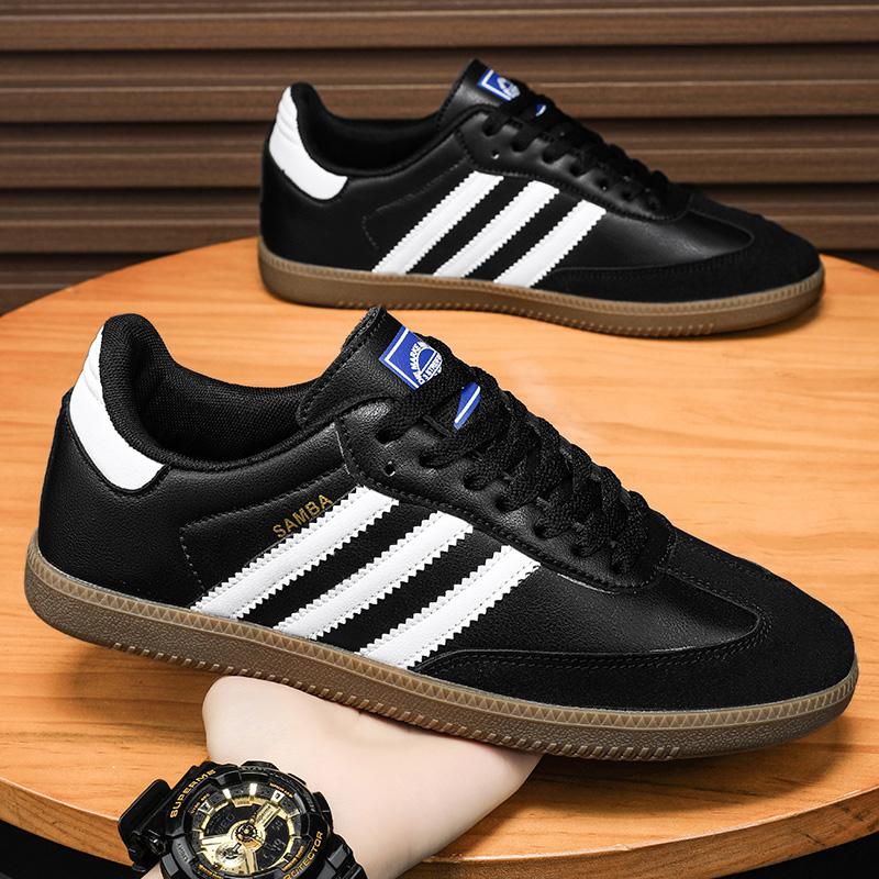 Sapatos de Três Listras 2025 para Homens Retro Branco Agam Tênis Esportivos Sapatos Rasos Casuais com Todos Leves Sapatos da Moda para Mulheres