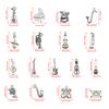 51 Pcs/Set Musical Instrument Pendant Retro Violin Pendant Music Charm Handmade Jewellery Accessories for Music Lovers