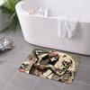 Alexander Gothic Las Elegantes Girls Day Of Dead Skull Non-slip Doormat Floor Mat Carpet Rug for Kitchen Entrance Footpad Mats