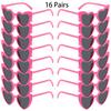 12/16 Pairs Per Set Heart Shaped Sunglasses Women Stylish Vintage Design Decor Sun Glasses Trendy Fashion Cute Outdoor Shades