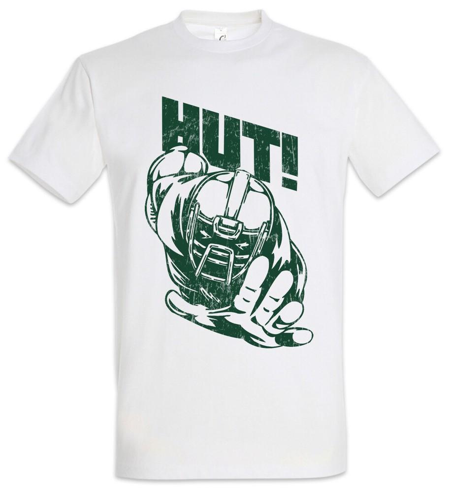 

American Football Hut! T-Shirt Player Passion Love Addiction Helmet Addicted S