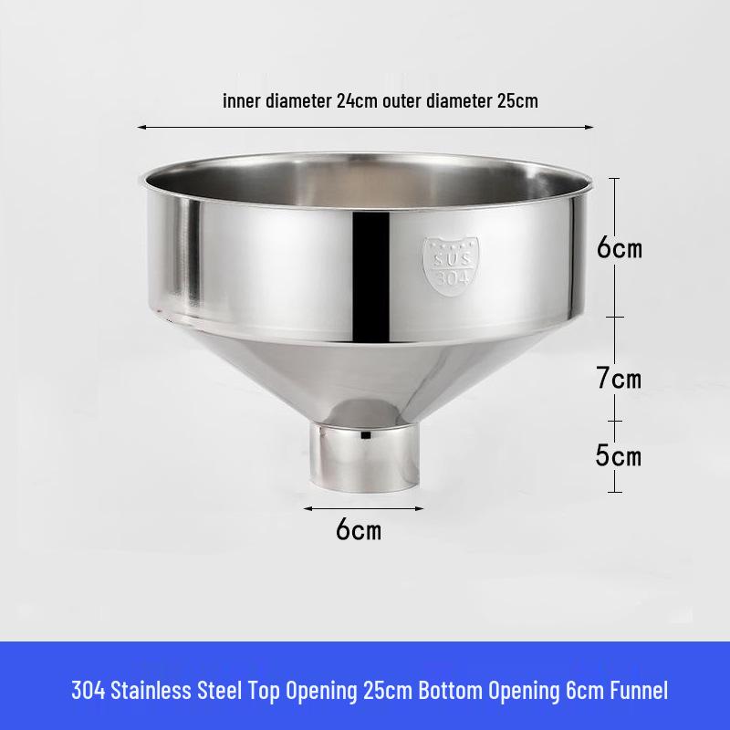 Heavy-Duty Stainless Steel Large Funnel for Industrial Fuel and Oil Press Machines