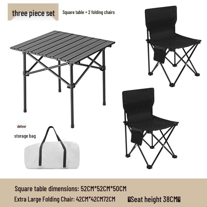 Portable Outdoor Folding Chair with Backrest for Camping and Art Sketching
