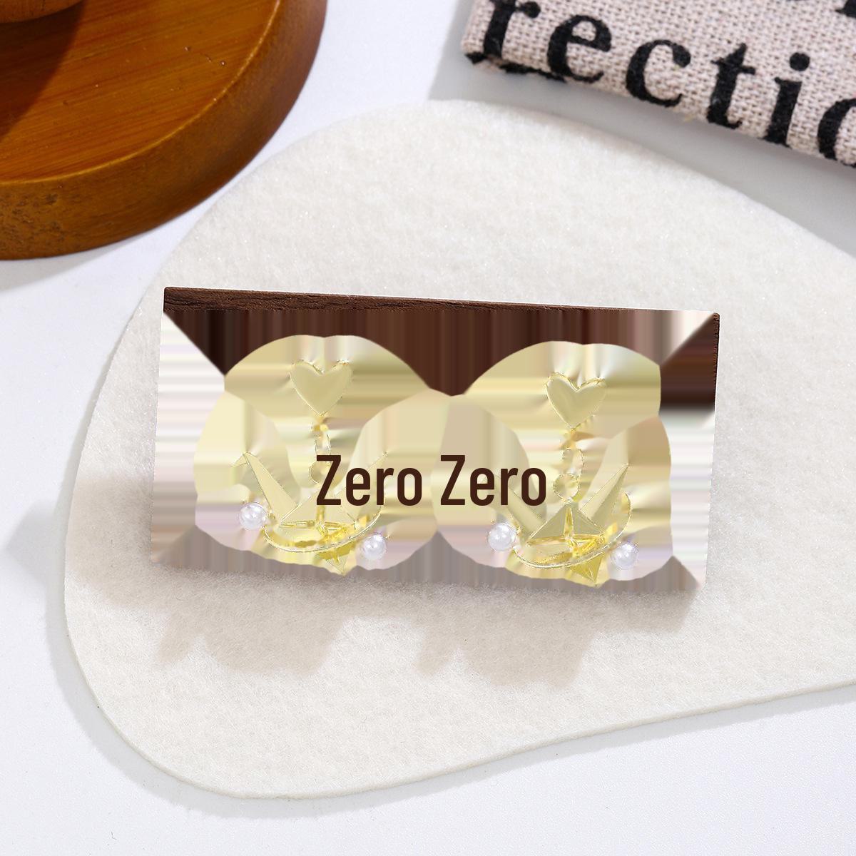 Серебряные игольчатые корейские роскошные серьги-журавлики с жемчугом Love - Niche Design