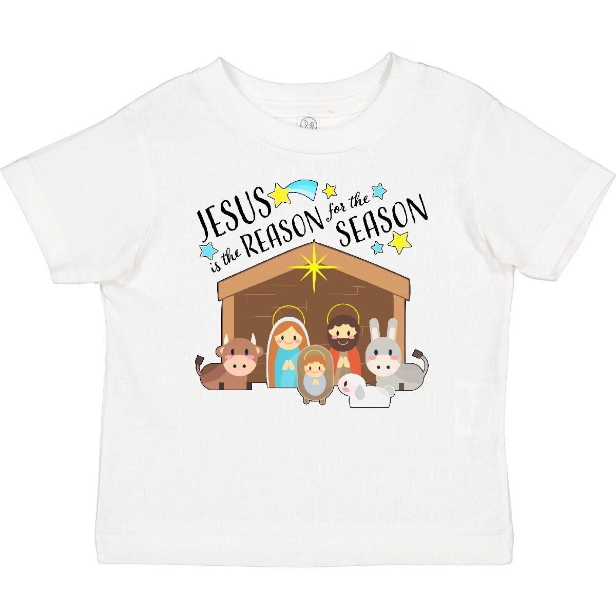 Inktastic Jesus Is The Reason For The Season Christmas Nativity Baby T-Shirt 140