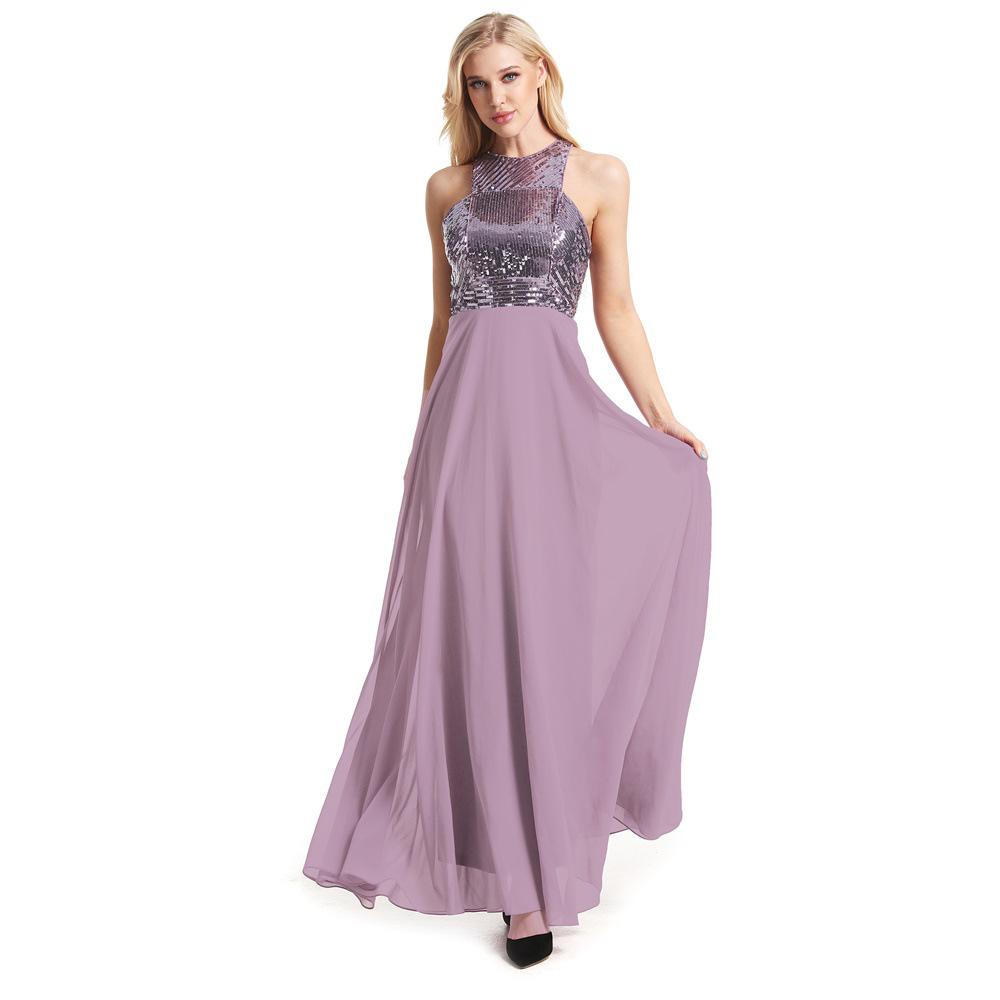 Sequined Slim Bridesmaid & Evening Dress - Women's 2020 Collection