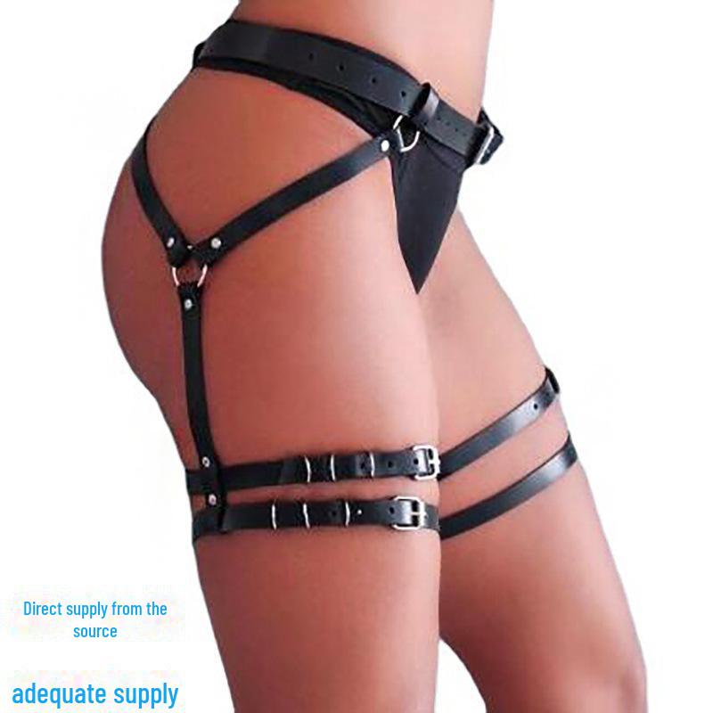 2024 Fashion PU Leather Multi-Layer Tassel Waist and Body Chain Jewelry