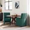 Dining Chairs with Casters 2 pcs Dark Green 57 x 67 x 95 cm