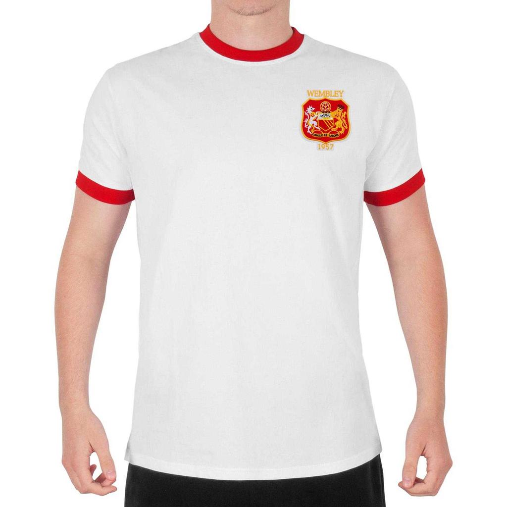 Fan Originals Mens United Wembley 1957 Crest Crew Neck T-Shirt