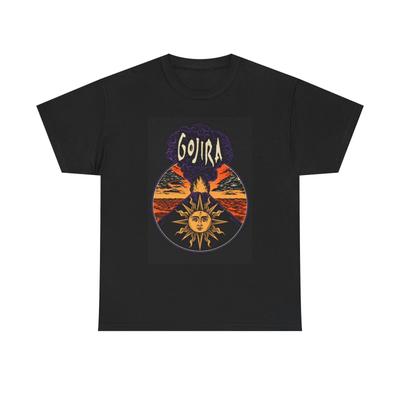 Gojira Grafické tričko Retro Rocková kapela Merch Vintage Unisex Těžké bavlněné tričko