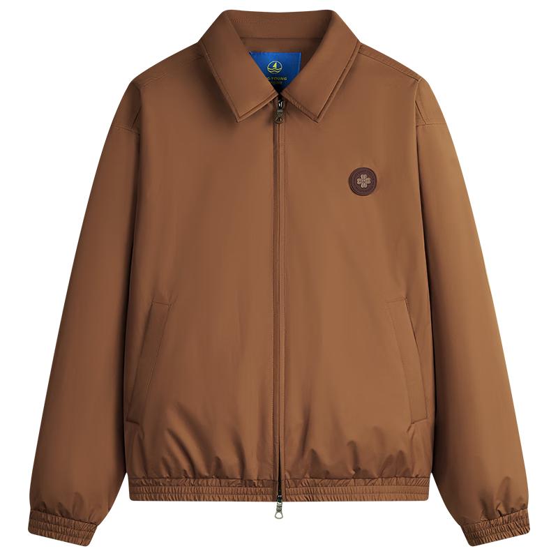 NVG·YOUNG Men's Casual Lapel Fleece-Lined Jacket