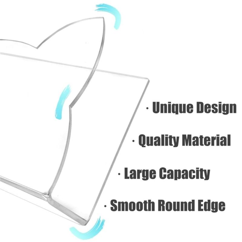Letter Holder Clear Acrylics Mail Sorter Letter Rack Envelope Organiser for Desk Mail Envelope Organization 15x5.5x10cm