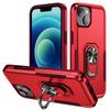 For iPhone 15 PC+TPU Shockproof Cover Anti-fall Phone Case with Ring Kickstand