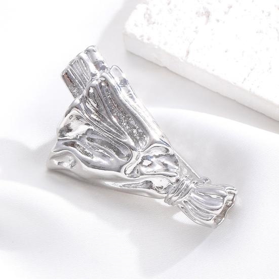 Flower Holder Bouquet Brooch Wearable Vase Brooch Pin Insert Real or Dried Flowers Into Bouquet Pin Accessory for Jackets Dresses Scarves Sweaters