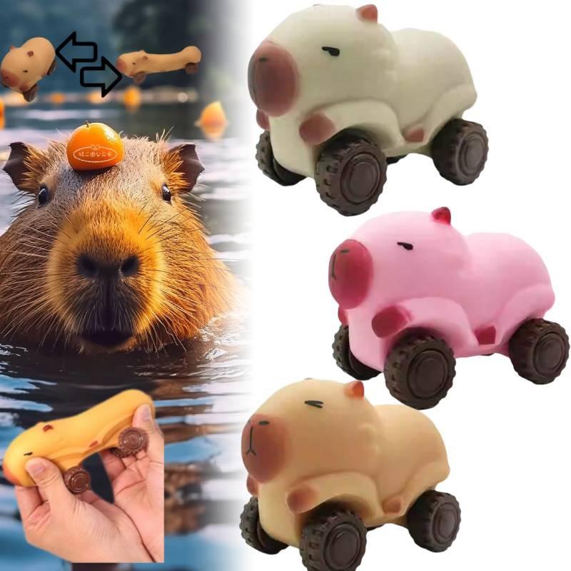 Squishy Capybara Car Toy Elongation Sliding Decompression Toys Gift Christmas