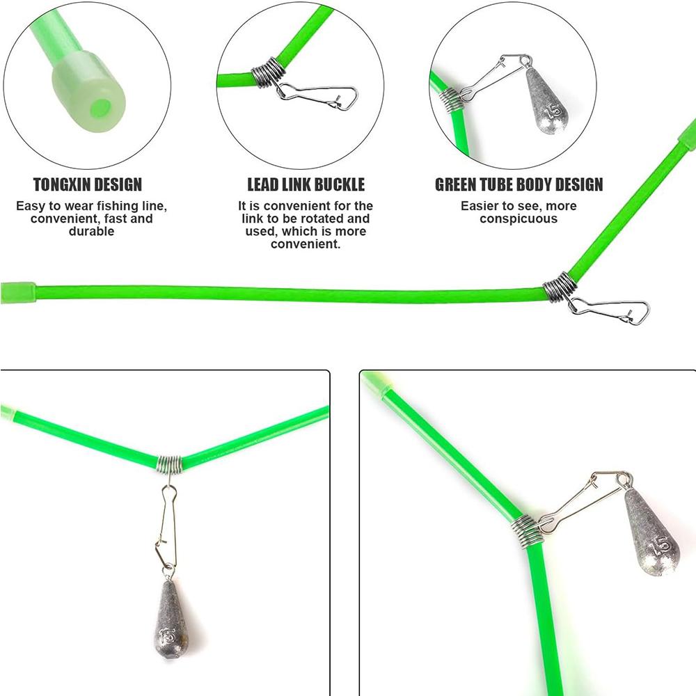 25 Pieces Pear Lead Fishing + 10 Pieces Anti Tangle for Outdoor Fishing