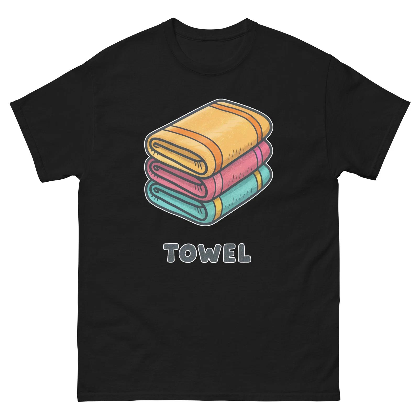 Towel Popular Illustration Object T-Shirt 4XL
