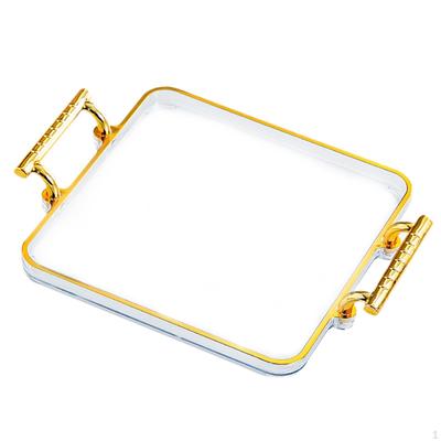 Countertop Organizer Rectangular with Handles,Cosmetic Storage Tray, Coffee Cup Serving Tray for